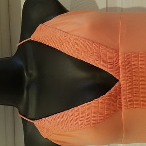 NWT Vintage Vera Wang Women's Peach colored, Size 8 Mid-Length to Maxi Dress